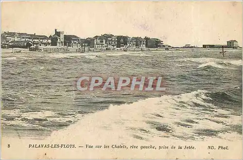 Ansichtskarte AK Palavas les Flots Vue sur les Chalets rive gauche prise de la Jetee