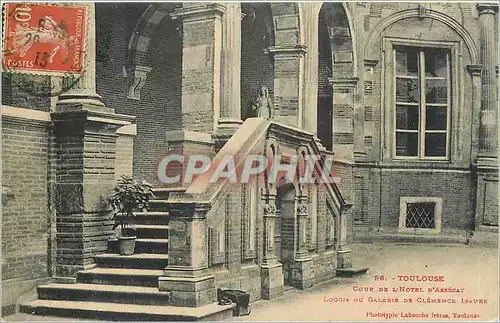 Ansichtskarte AK Toulouse Cour de L'Hotel d'Assezat Galerie de Clemence Isaure