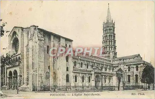 Cartes postales Toulouse L'Eglise Saint Sernin