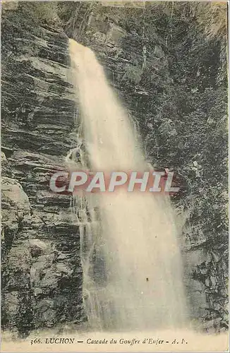 Ansichtskarte AK Luchon Cascade du Gouffre d'Enfer