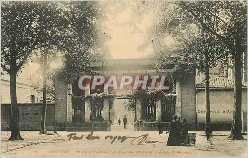 Cartes postales Toulouse Ponts du Jardin des Plantes Entree Allee St Michel