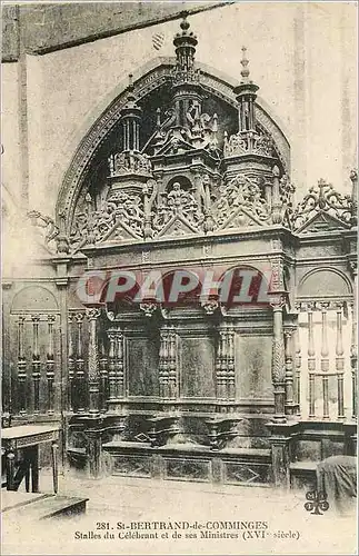 Cartes postales St Bertrand de Comminges Stalles du Celebrant et ses Ministres