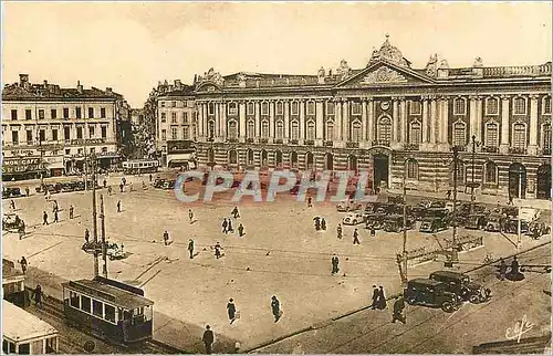 Cartes postales Pyrenees Ocean Toulouse Place du Capitole Tramway