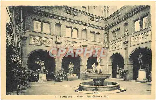 Cartes postales Toulouse Musee Petit Cloitre