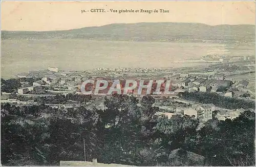 Cartes postales Cette Vue generale et Etangs de Thau