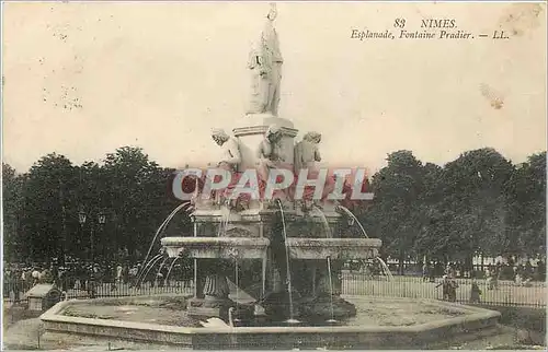 Cartes postales Nimes Esplanade Fontaine Pradier