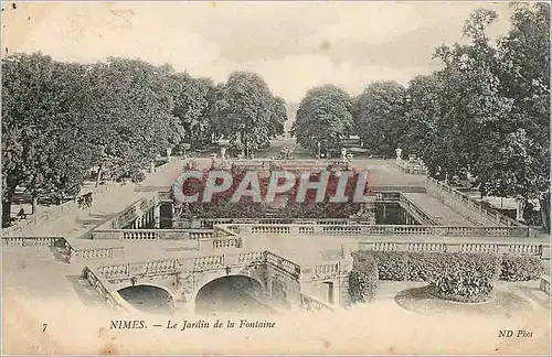 Cartes postales Nimes Le Jardin de la Fontaine