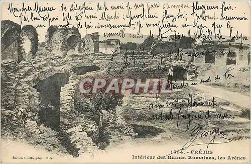 Ansichtskarte AK Frejus Interieur des Ruines Romaines les Arenes