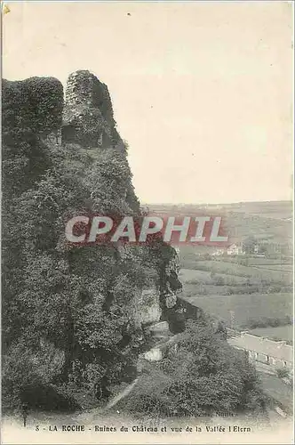 Cartes postales La Roche Ruines du Chateau et vue de la Vallee l'Etern