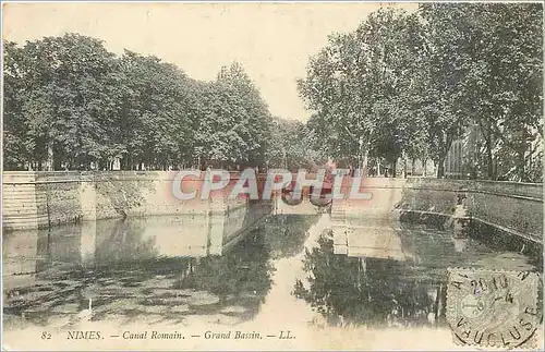 Cartes postales Nimes Canal Romain Grand Bassin