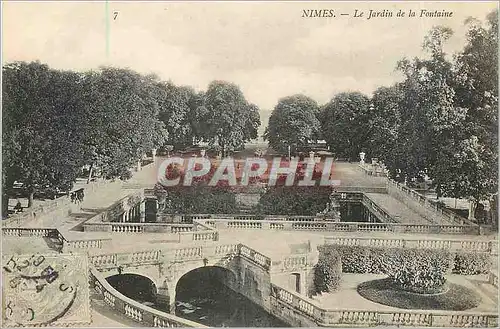 Cartes postales Nimes Le Jardin de la Fontaine