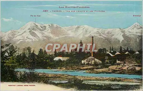 Cartes postales Les Hautes Pyrenees Tarbes Vue sur l'Adour et les Pyrenees