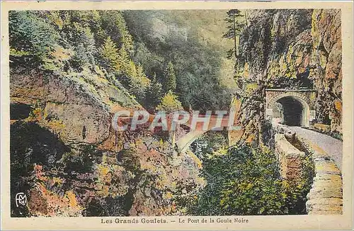 Ansichtskarte AK Les Grands Goulets Le Pont de la Goule Noire