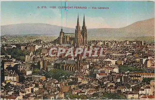 Cartes postales G d'O Clermont Ferrand Vue generale