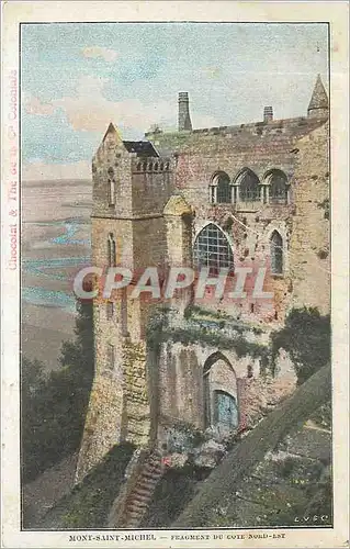 Ansichtskarte AK Mont Saint Michel Fragment du Cote Nord Est