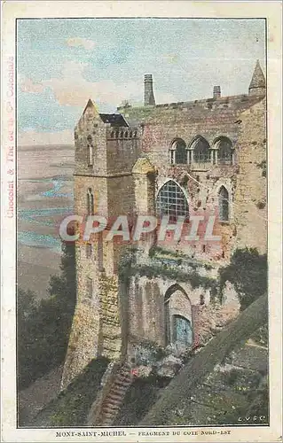 Cartes postales Mont Saint Michel Fragment du Cote Nord Est