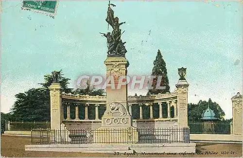 Cartes postales Lyon Monument aux enfants du Rhone