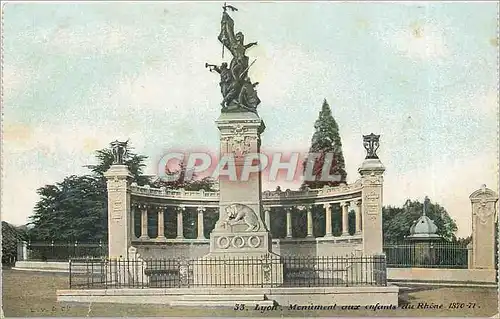 Cartes postales Lyon Monument aux enfants du Rhone