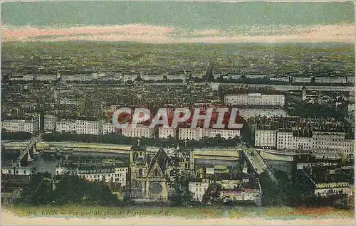 Cartes postales Lyon Vue generale prise de Fourviere