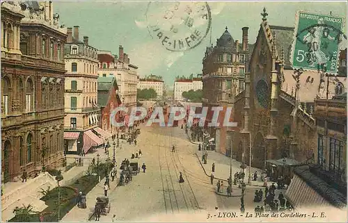 Cartes postales Lyon La Place des Cordeliers