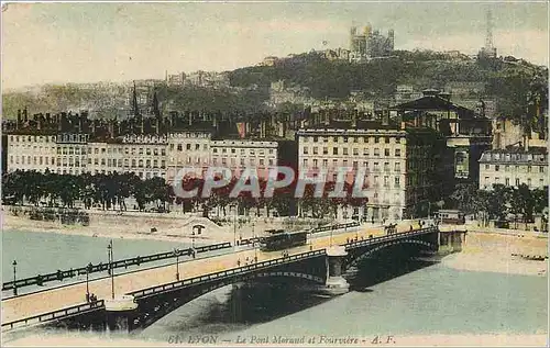 Ansichtskarte AK Lyon Le Pont Morand et Fourviere