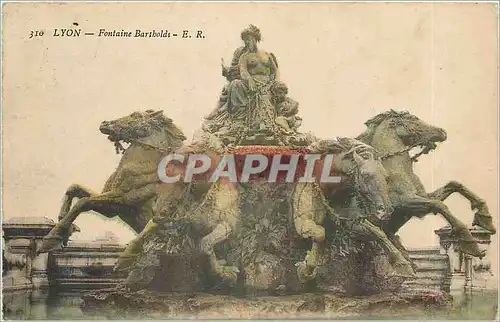 Cartes postales Lyon Fontaine Bartholdi