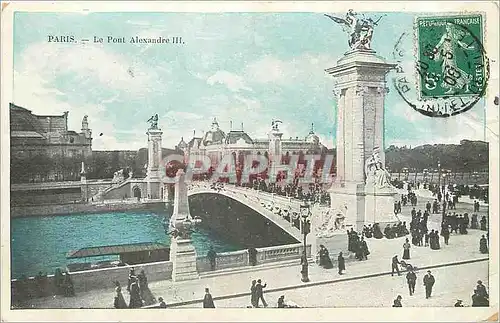 Cartes postales Paris Le Pont Alexandre III