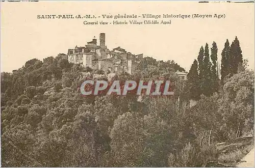 Cartes postales Saint Paul Vue generale Village Historique Moyen Age