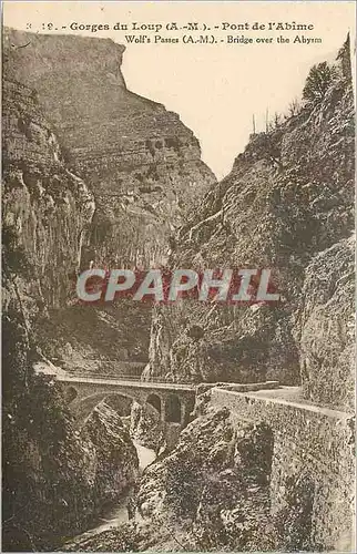 Cartes postales Gorges du Loup AM Pont de l'Abime