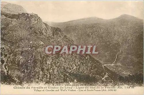 Ansichtskarte AK Chemin du Paradis et Viaduc du Loup Ligne du Sud de la France