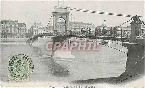 Ansichtskarte AK Lyon Passerelle du College