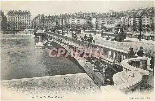 Ansichtskarte AK Lyon Le Pont Morand Tramway