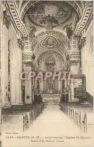 Cartes postales Sospel AM Interieur de l'Eglise St Michel