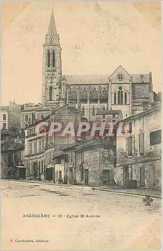 Cartes postales Angouleme Eglise St Ausone
