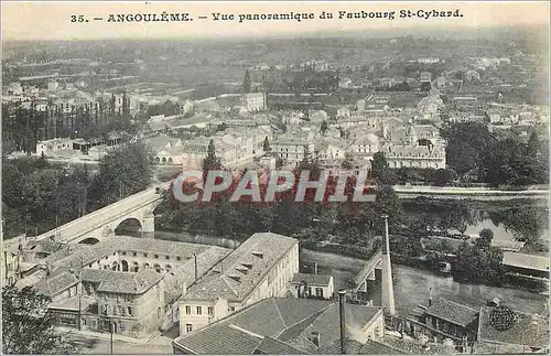 Cartes postales Angouleme Vue panoramique du Faubourg St Cybard