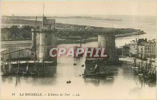 Cartes postales La Rochelle L'Entree du Port