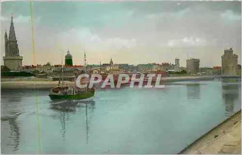 Moderne Karte La Rochelle Sortie du Port Bateau