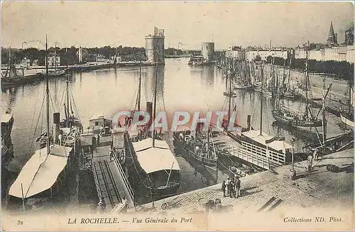 Ansichtskarte AK La Rochelle Vue Generale du Port Bateaux