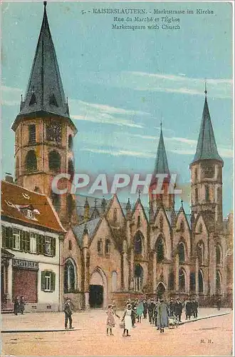 Cartes postales Kaiserslautern Marktstrasse im Kirche