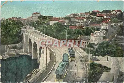 Cartes postales Marseille Le pont de la fausse monnaie Tramway