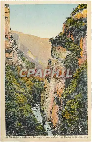Cartes postales Les Grands Goulets La Route en surplomb sur les Gorges de la Vernaison