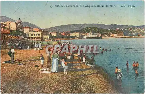 Cartes postales Nice Promenade des Anglais Bains de Mer