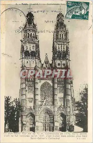 Cartes postales Tours L et L Saint Gatiens Cathedral