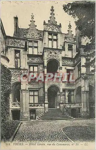 Cartes postales Tours Hotel Gouin rue du Commerce