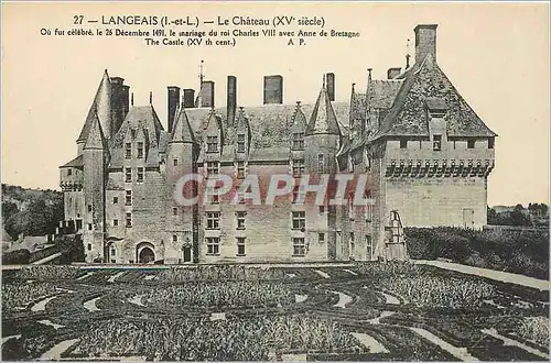 Cartes postales Langeais L et L Le Chateau