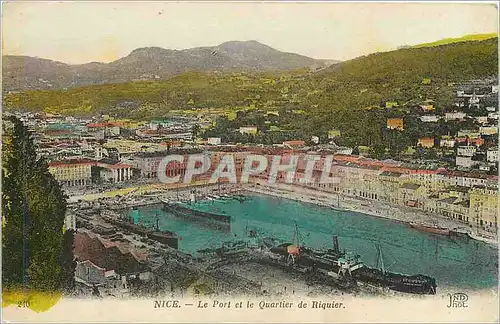 Ansichtskarte AK Nice Le Port et le Quartier de Riquier