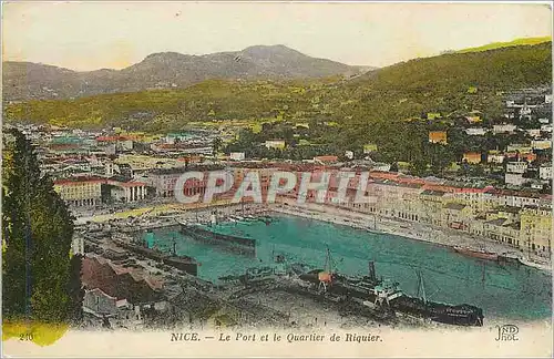 Cartes postales Nice Le Port et le Quartier de Riquier