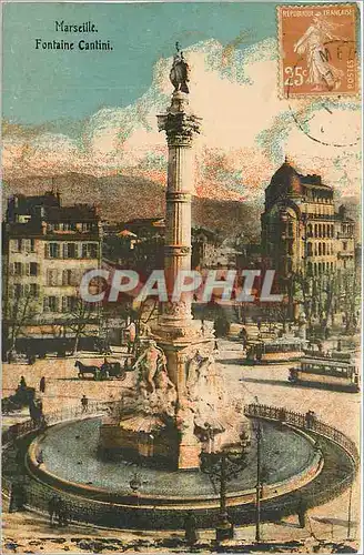 Cartes postales Marseille Fontaine Cantini