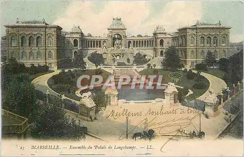 Cartes postales Marseille Ensemble du Palais de Longchamps