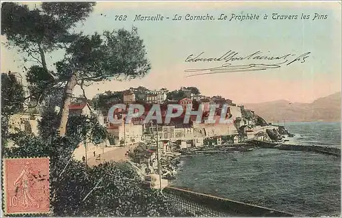 Cartes postales Marseille La Corniche Le Prophete a Travers les Pins